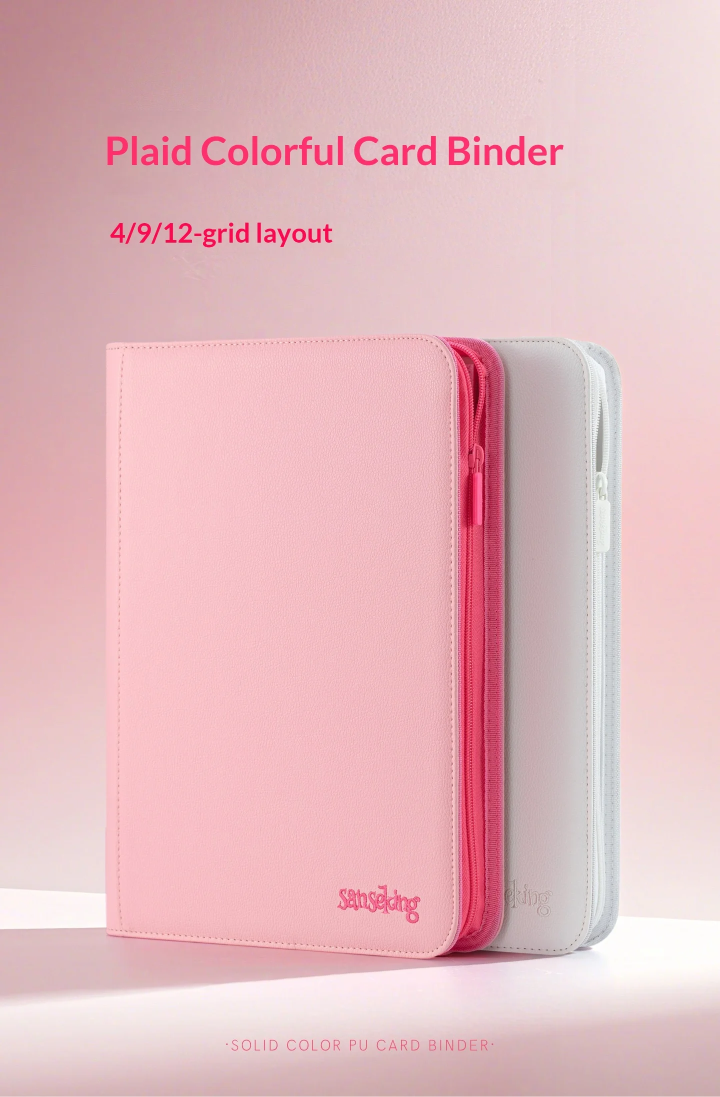 Sanseking Trading Card Binder 4/6/9 Pocket Card Collection Album Portable Card Storage Book for Collectible Cards