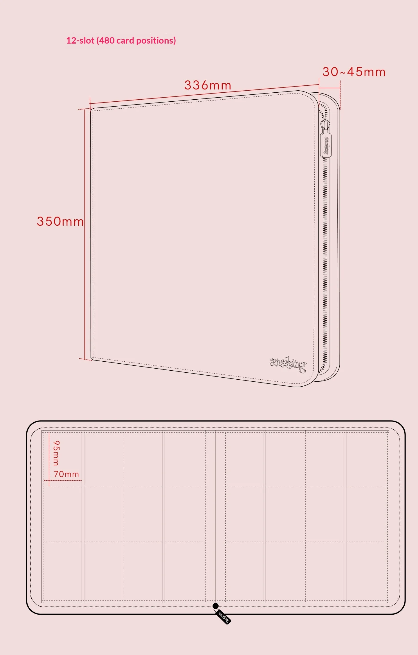 Sanseking Trading Card Binder 4/6/9 Pocket Card Collection Album Portable Card Storage Book for Collectible Cards