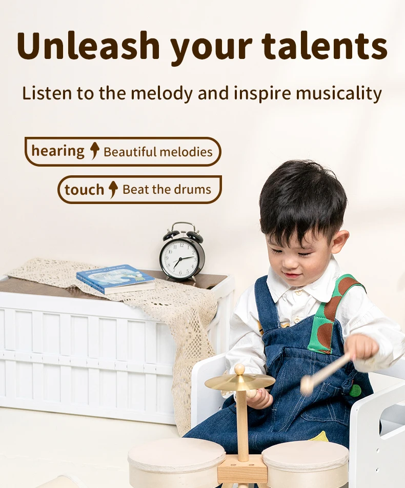 Kids Drum Set Musical Toys for Boy Girl Music Toys Educational Percussion Toy Kids Musical Instruments
