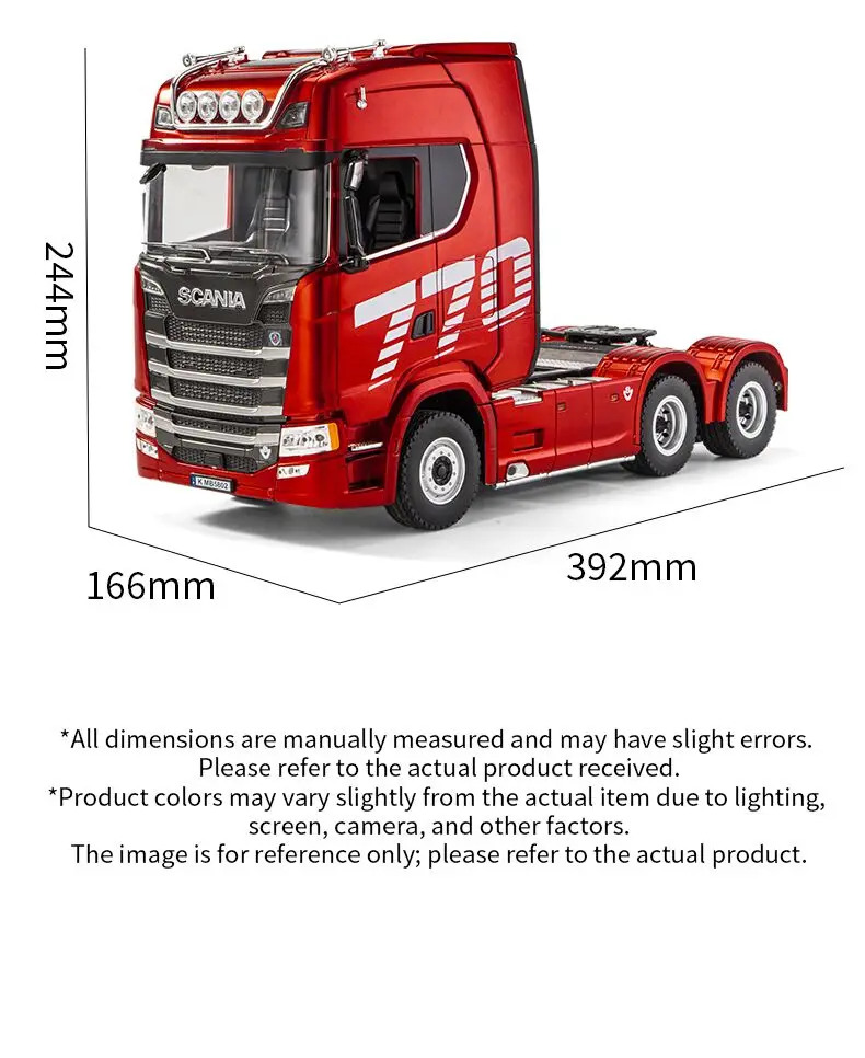 HUINA 1501 2.4G RC Truck With Light 1:18 4WD Full Scale 19CH Remote Control Car Alloy Heavy Truck Trailer Model Toy For Kid Gift