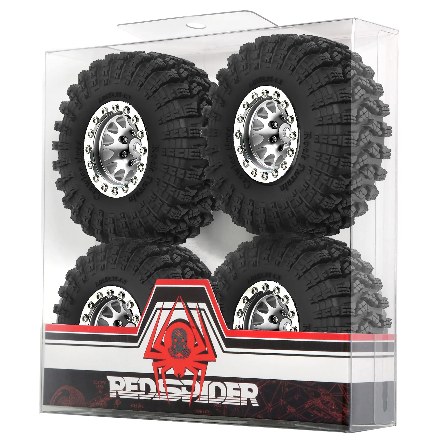 1.3” Aluminum Beadlock Wheel Tires for 1/18 1/24 RC Crawler Car SCX24 Axial AX24 FMS FCX24 TRX4M Upgrade RC Ca