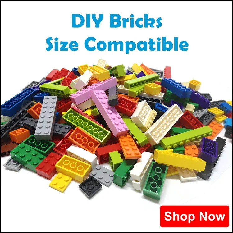 100pcs Thick  1x8 Dot DIY Building BlocksFigures Bricks Educational Creative Size Compatible With 3008 Plastic Toys for Children