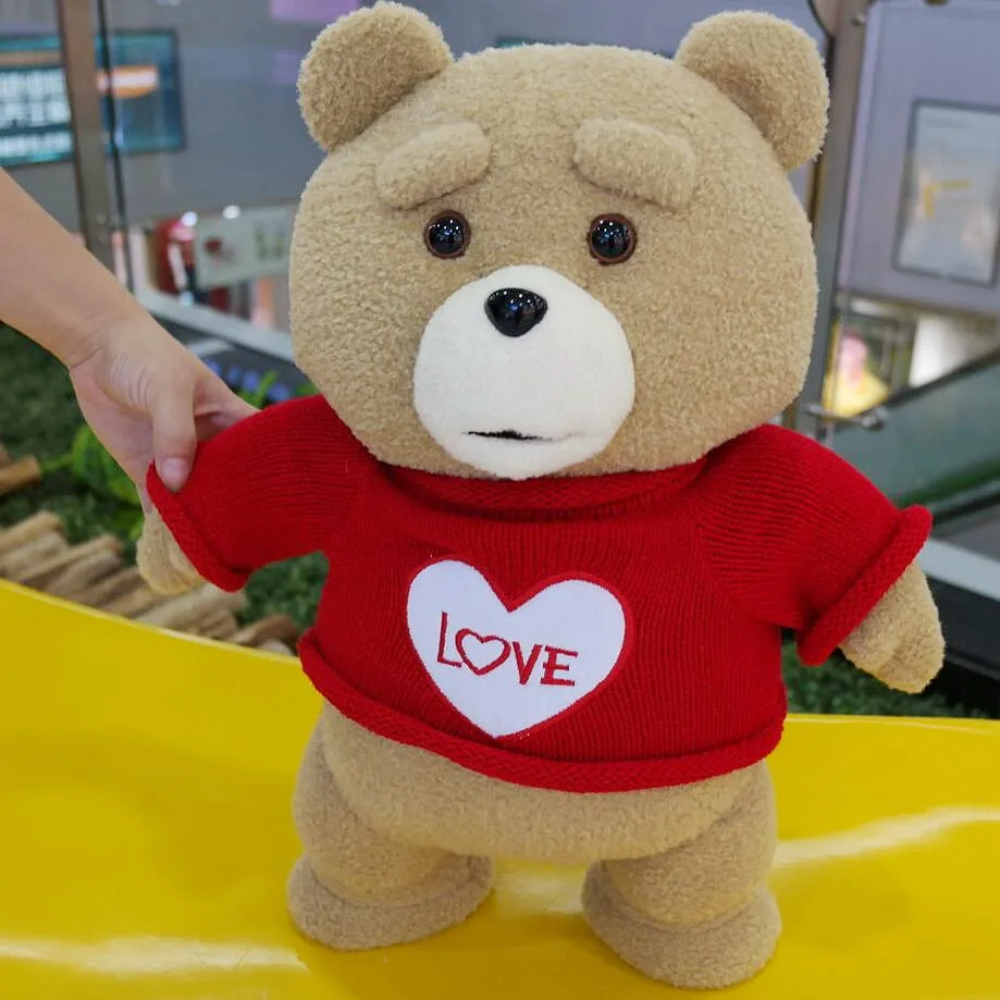 43cm 10 Movie Teddy Bear Ted 2 Plush Doll Toy Apron Soft Plush as a Christmas Birthday Gift for Good Friends