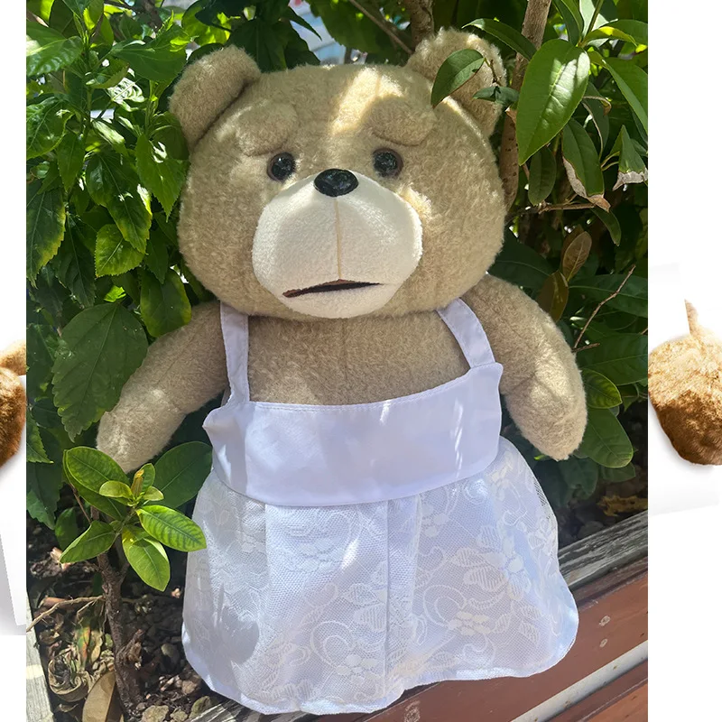 43cm 10 Movie Teddy Bear Ted 2 Plush Doll Toy Apron Soft Plush as a Christmas Birthday Gift for Good Friends