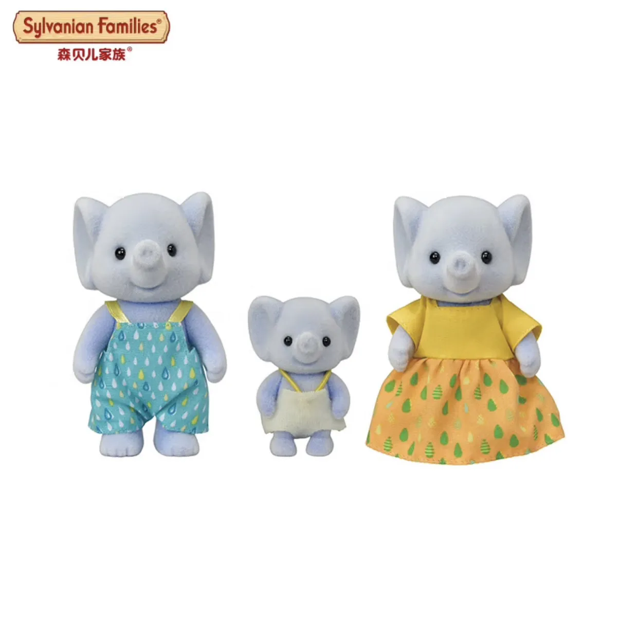 IN STOCK Sylvanian Families Family Trio Pomeranian Sheep Panda Floral Cat Elephant Rabbit Mini Fairy Tale Party Toys