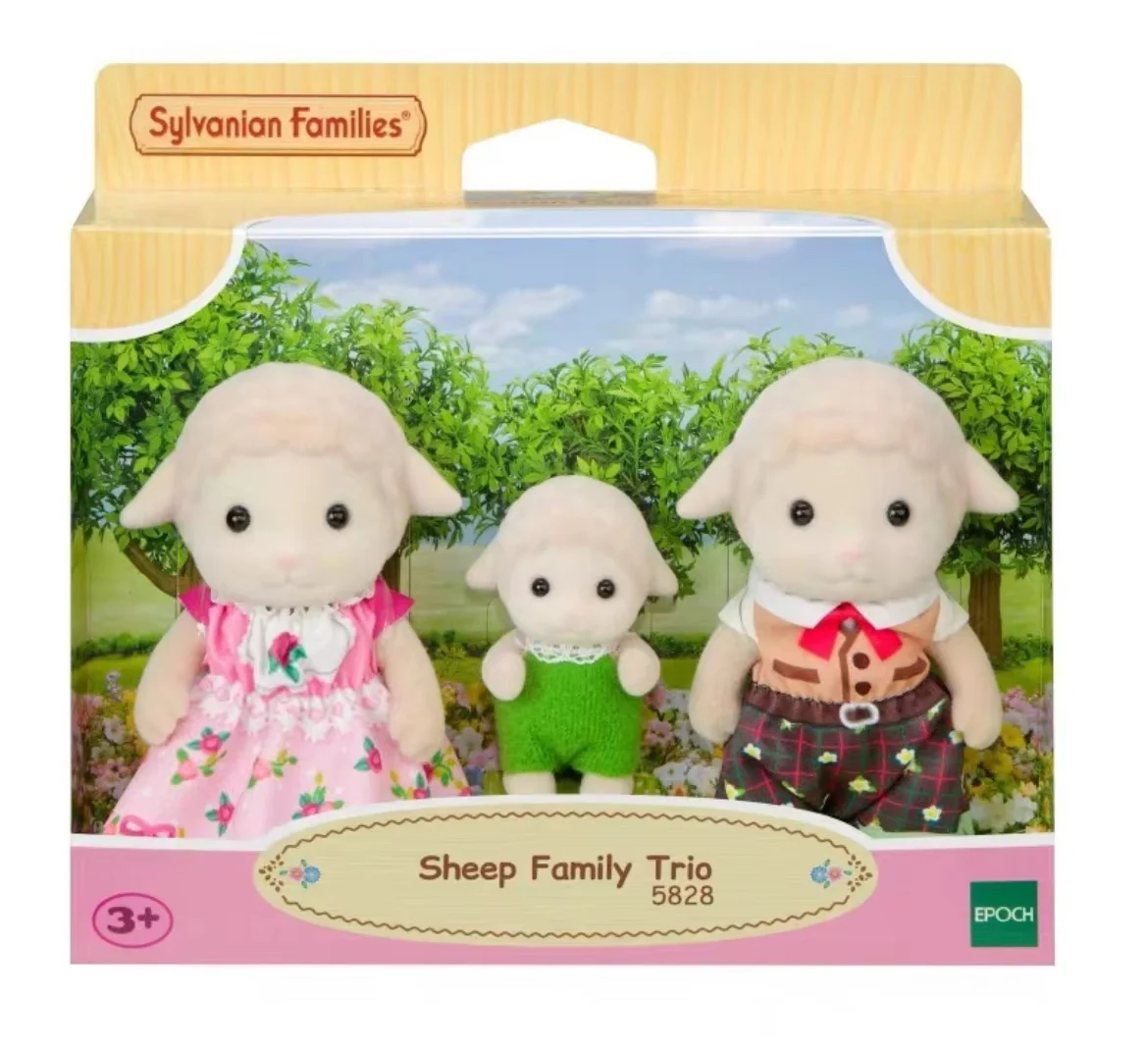 IN STOCK Sylvanian Families Family Trio Pomeranian Sheep Panda Floral Cat Elephant Rabbit Mini Fairy Tale Party Toys