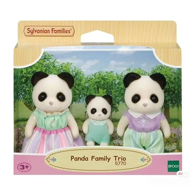 IN STOCK Sylvanian Families Family Trio Pomeranian Sheep Panda Floral Cat Elephant Rabbit Mini Fairy Tale Party Toys