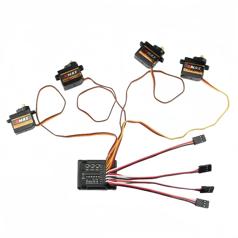 3 Axis Gyro Flight Controller TL70 Auto Balance Stabilizer for RC Fixed Wing Airplane Delta Wing V Tail FPV Drone Helicopter
