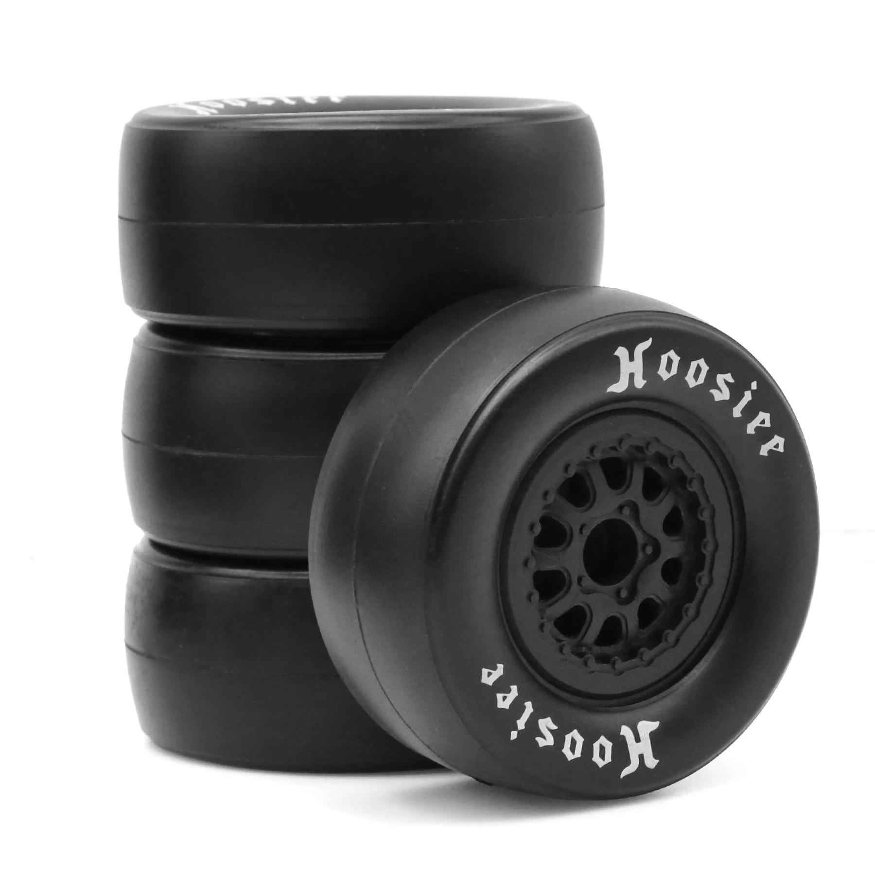 RS RC Rear Drag Racing Belted Wheel Tires for 1/10 RC Truck Car Slash 2WD Losi 22S DR10 Tension Pulling Ash