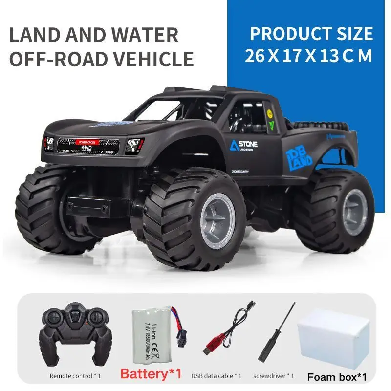 2.4G 4WD Amphibious RC Car Off Road Waterproof Remote Control Cars JJRC Q156 Climbing Vehicle Drift Monster Truck for Kids Toys
