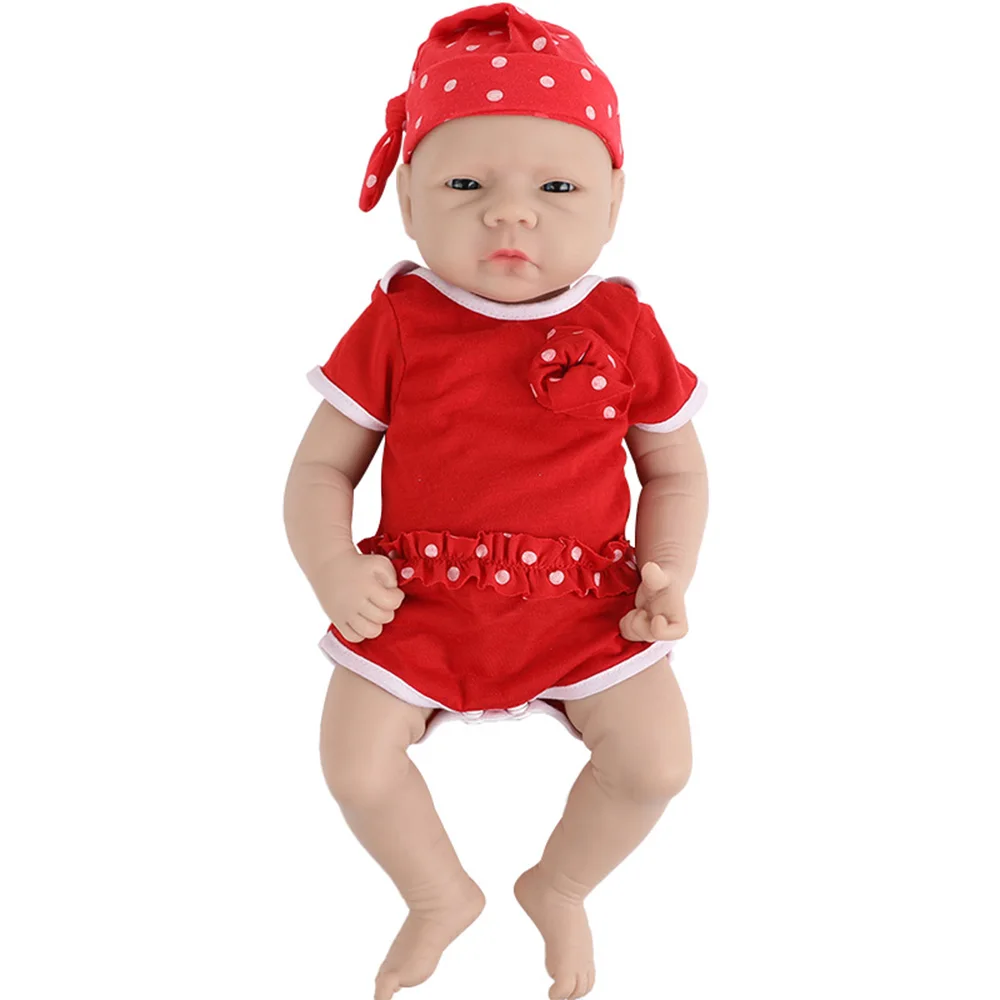 IVITA Beautiful Painted Realistic Silicone Reborn Baby Dolls Shipped from Brazil Warehouse for Children Christmas Gift