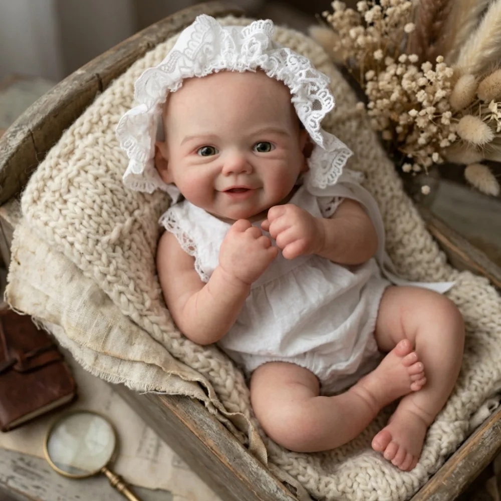 Aizwa1 13 Inch Handmade Vivienne Soft Touch Silicone Newborn Baby Girl Doll bebe reborn de silicona