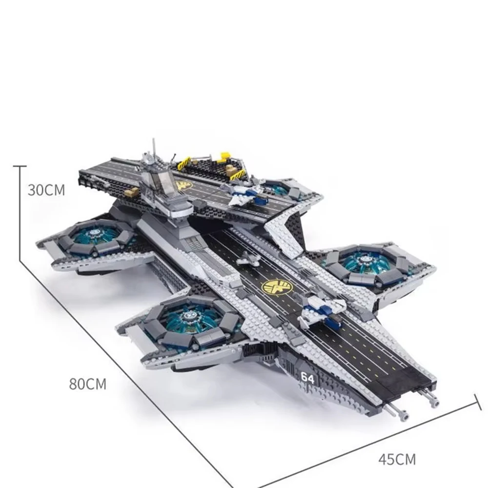 Popular Toys Spaceship Series Aircraft Carrier Model Building Blocks Children's Educational Assembly Toys Birthday Gifts