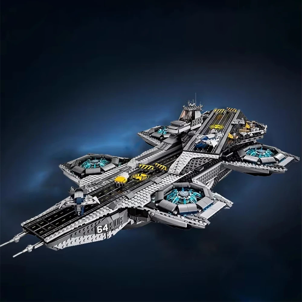 Popular Toys Spaceship Series Aircraft Carrier Model Building Blocks Children's Educational Assembly Toys Birthday Gifts