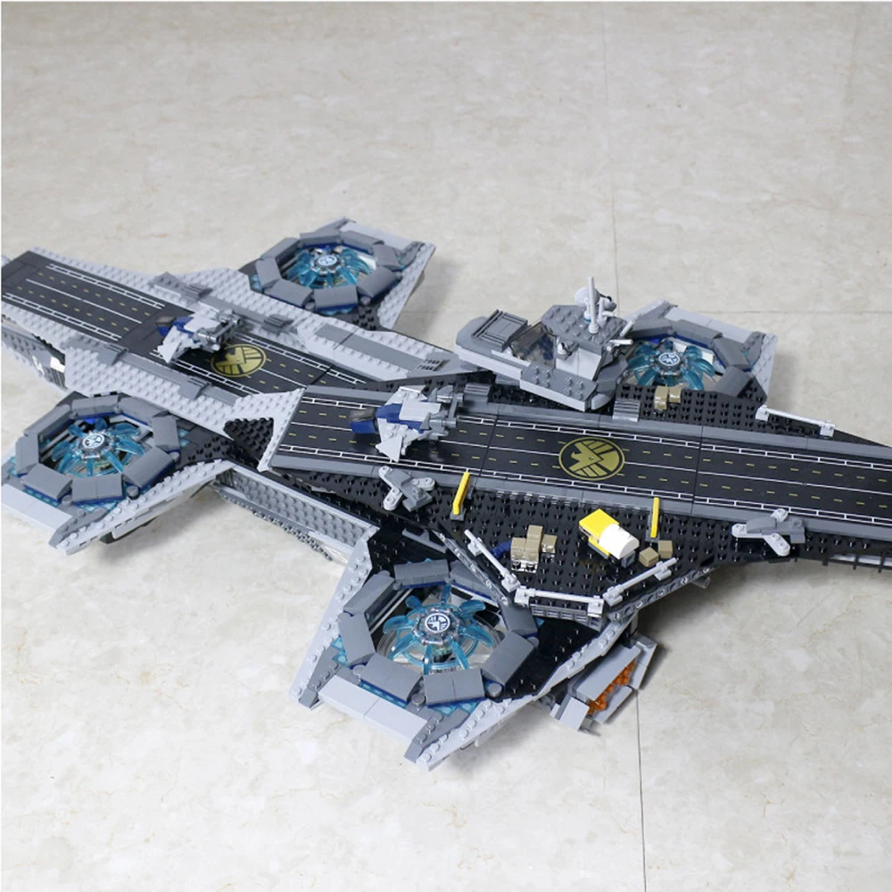 Popular Toys Spaceship Series Aircraft Carrier Model Building Blocks Children's Educational Assembly Toys Birthday Gifts