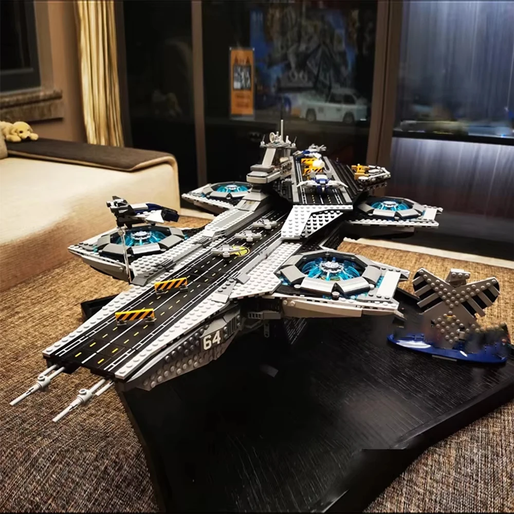Popular Toys Spaceship Series Aircraft Carrier Model Building Blocks Children's Educational Assembly Toys Birthday Gifts