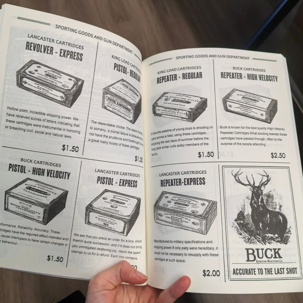 Co. Video Game Props Replica Wheeler Rawson Catalogue Cosplay Wheeler Rawson Arthur Morgan Journal Arthur's Diary Props Cosplay