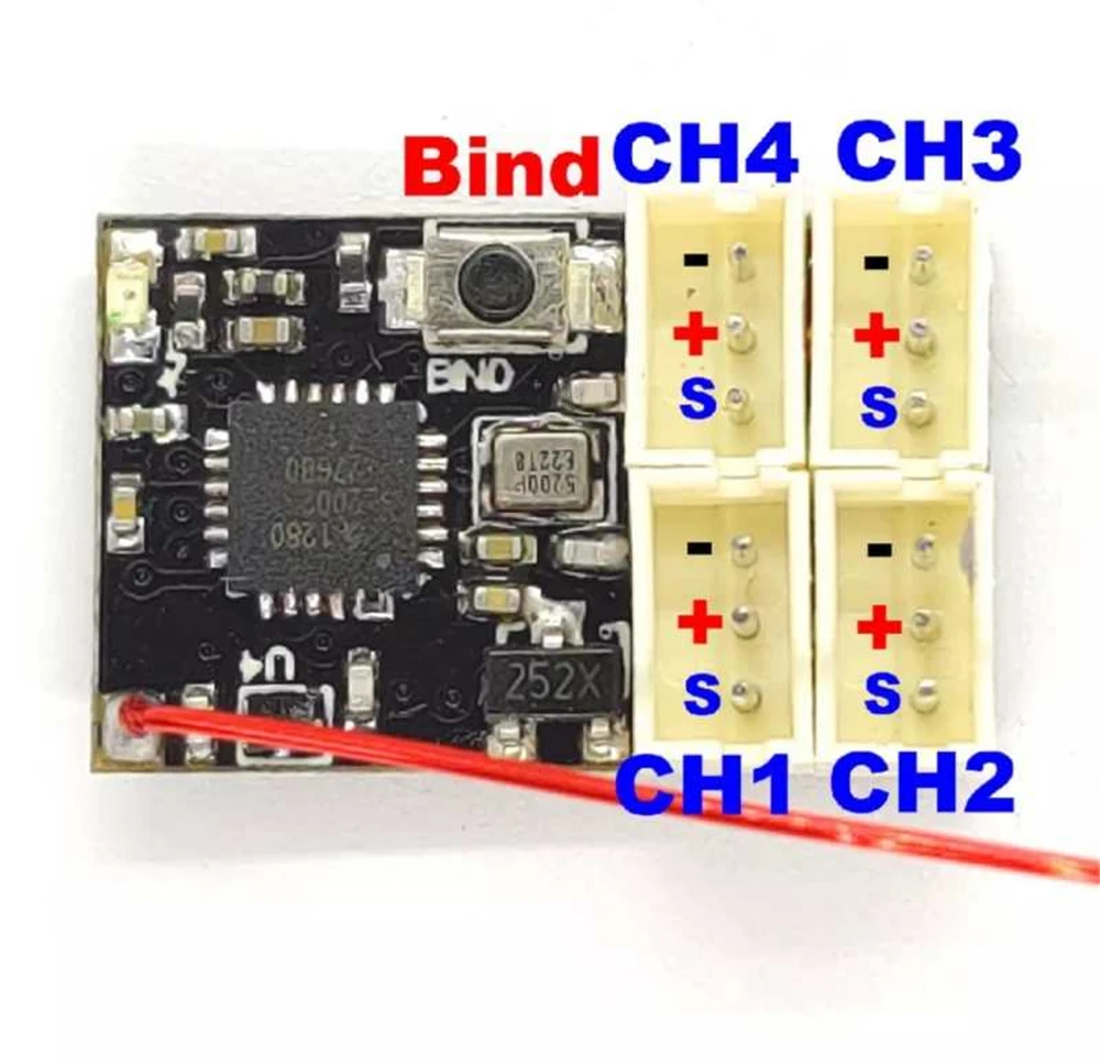 Sanwa FH5 4 Channels Compatible Higt Speed Standard Mini FHSS-5 Receiver For RC Car Racing Drift Car Sanwa M17 MT-5 MT-R Radio