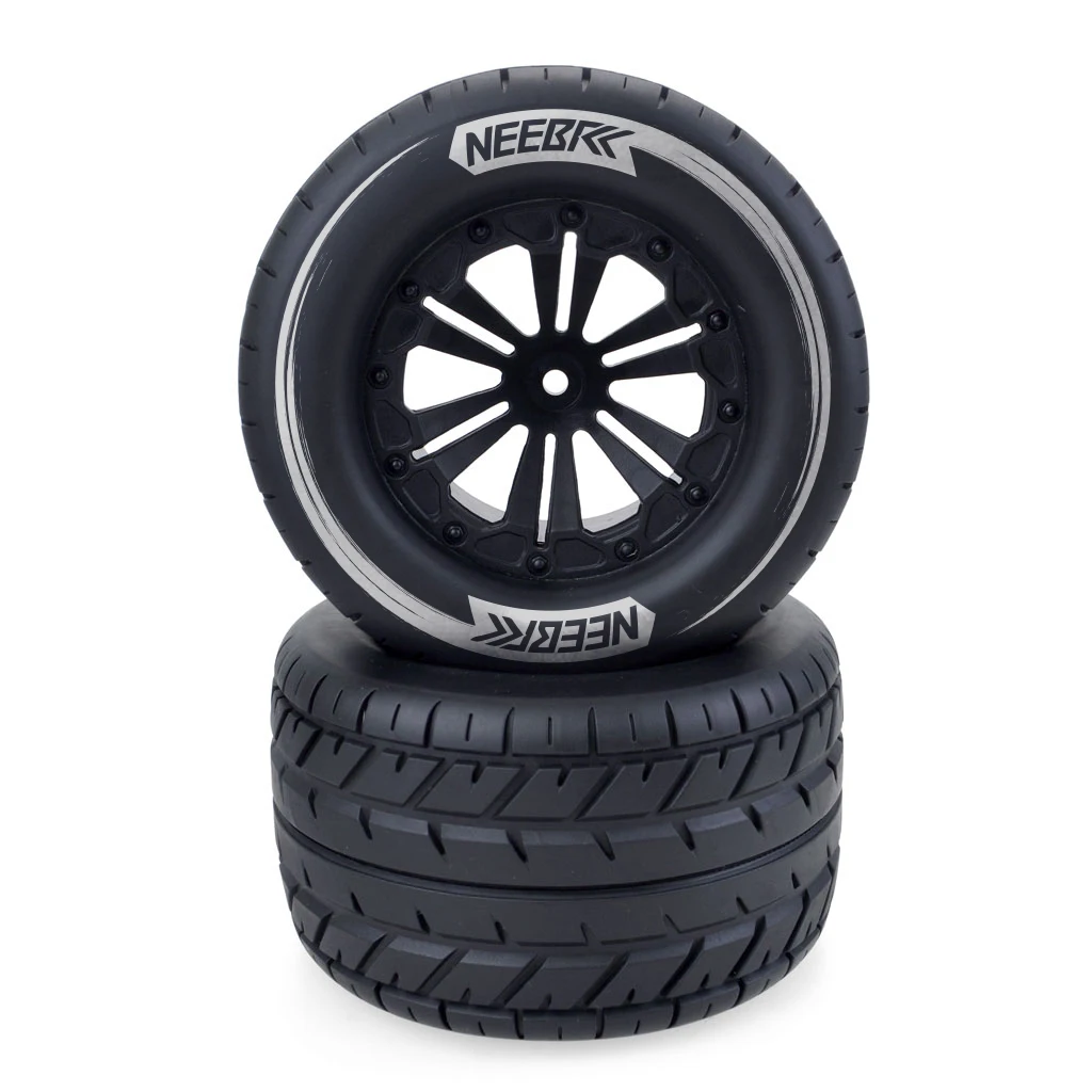 4PCS NEEBRC 115mm Monster Tires 12mm Hex Skidproof Wheel Tyre for 1/10 RC Car Truck Buggy HPI HSP Savage XS TM Flux LRP Parts