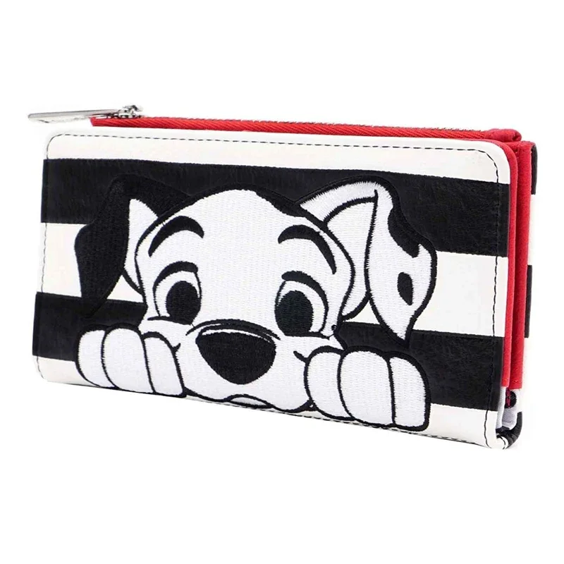 New Loungefly Disney 101 Dalmatians Striped Faux Leather Wallet