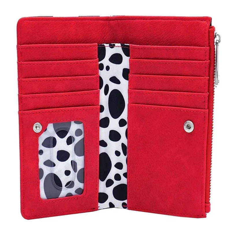 New Loungefly Disney 101 Dalmatians Striped Faux Leather Wallet