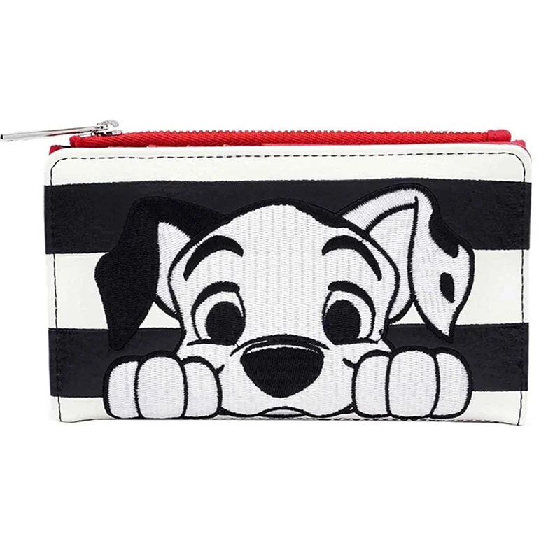 New Loungefly Disney 101 Dalmatians Striped Faux Leather Wallet