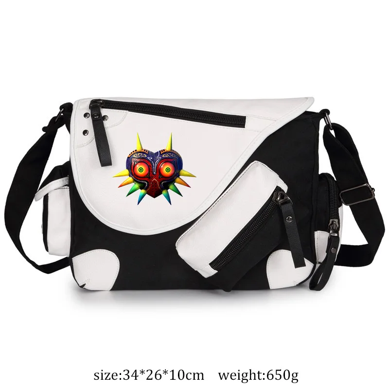 Game Zeldaes Legend Wild Breath Link Canvas Shoulder Bag Handbag School Casual Zipper Schoolbag Messenger Men Women Bag Gift