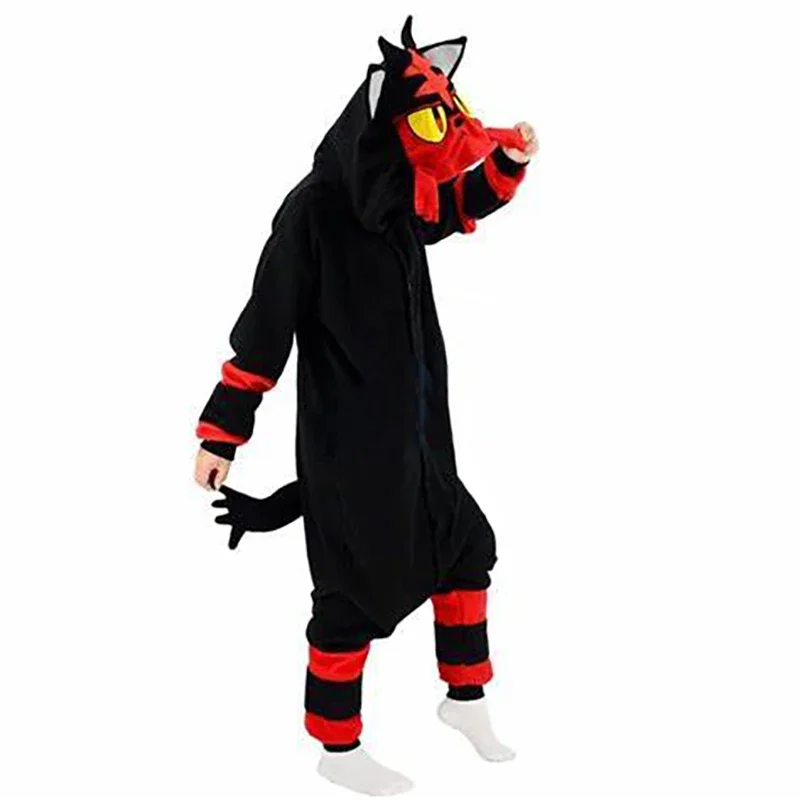 Pajamas Onesie Litten Kigurumi Cat Anime Pijama Jumpsuit Halloween Christmas Cosplay Costume Party Outfit