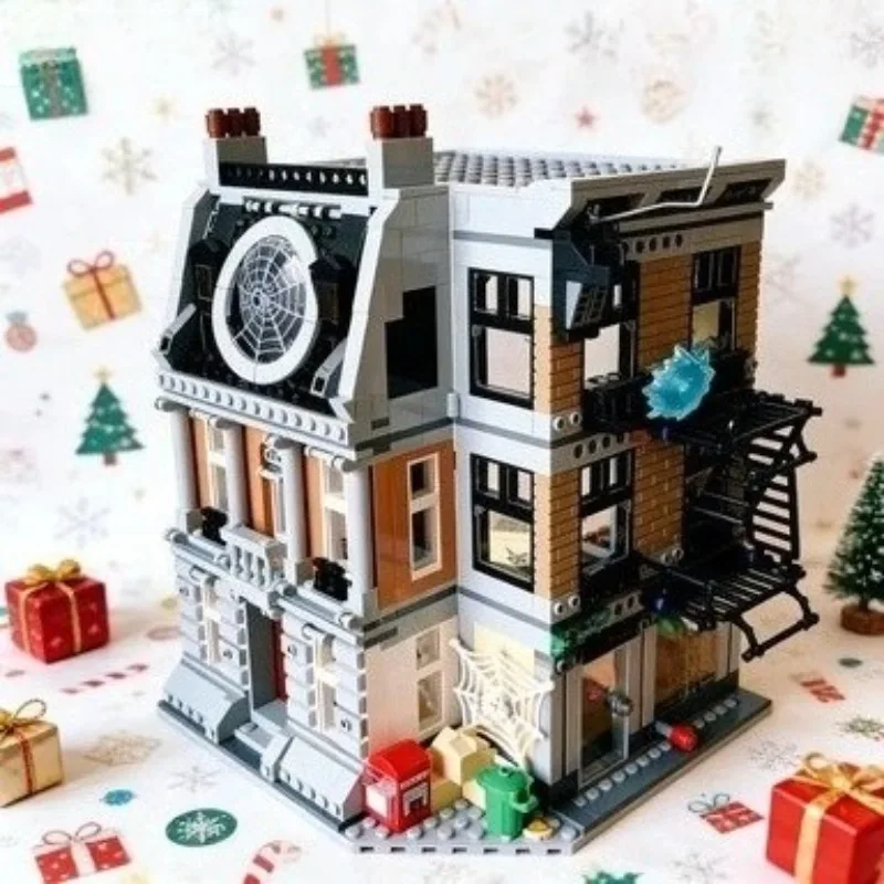 Street View Hero Series Sanctuary Sanctuary Showdown Building Blocks Model Set Particles Suitable for Birthday Gift
