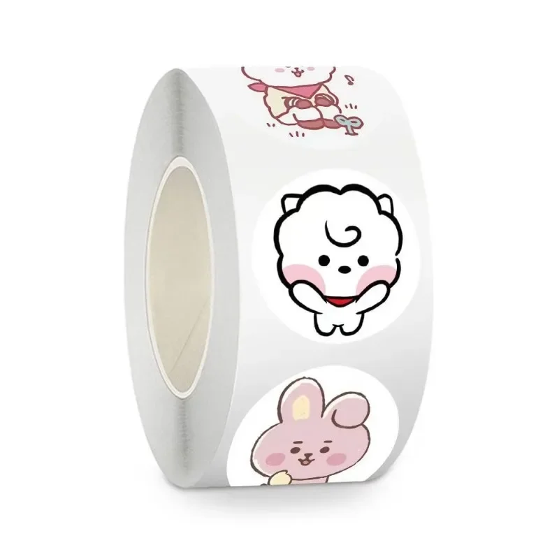 500PCS BT21 Cute Cartoon Stickers KOYA‌ RJ CHIMMY COOKY‌ SHOOKY‌ MANG‌ K-pop Idol Merch for DIY Phone Case Scrapbook Decoration