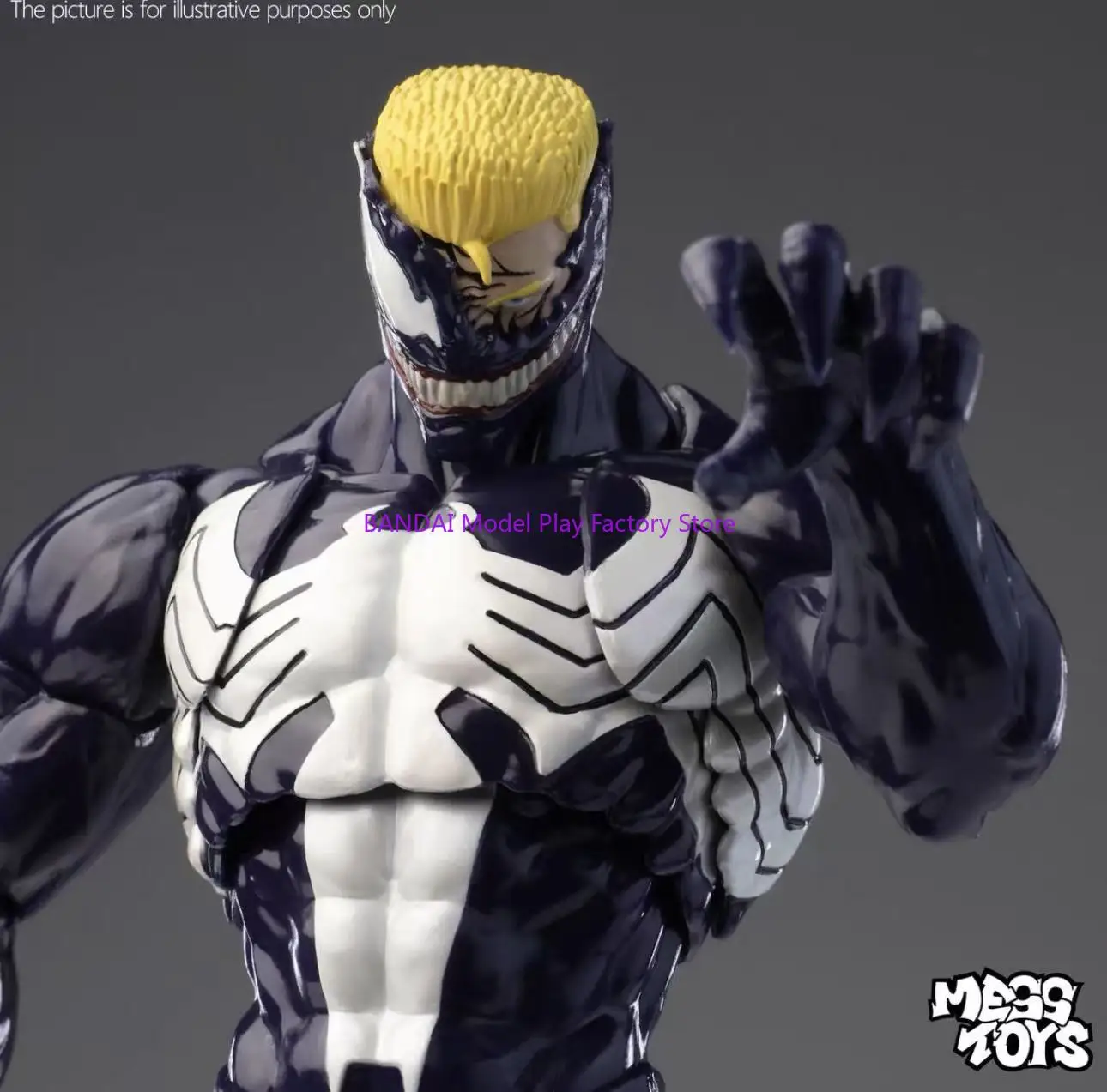 NEW Mess Toys Venom Spider Man Lethal Neighbor Symbiotic Black Suit Messtoys Spiderman Anime Action Figure Model Doll Gifts Toys