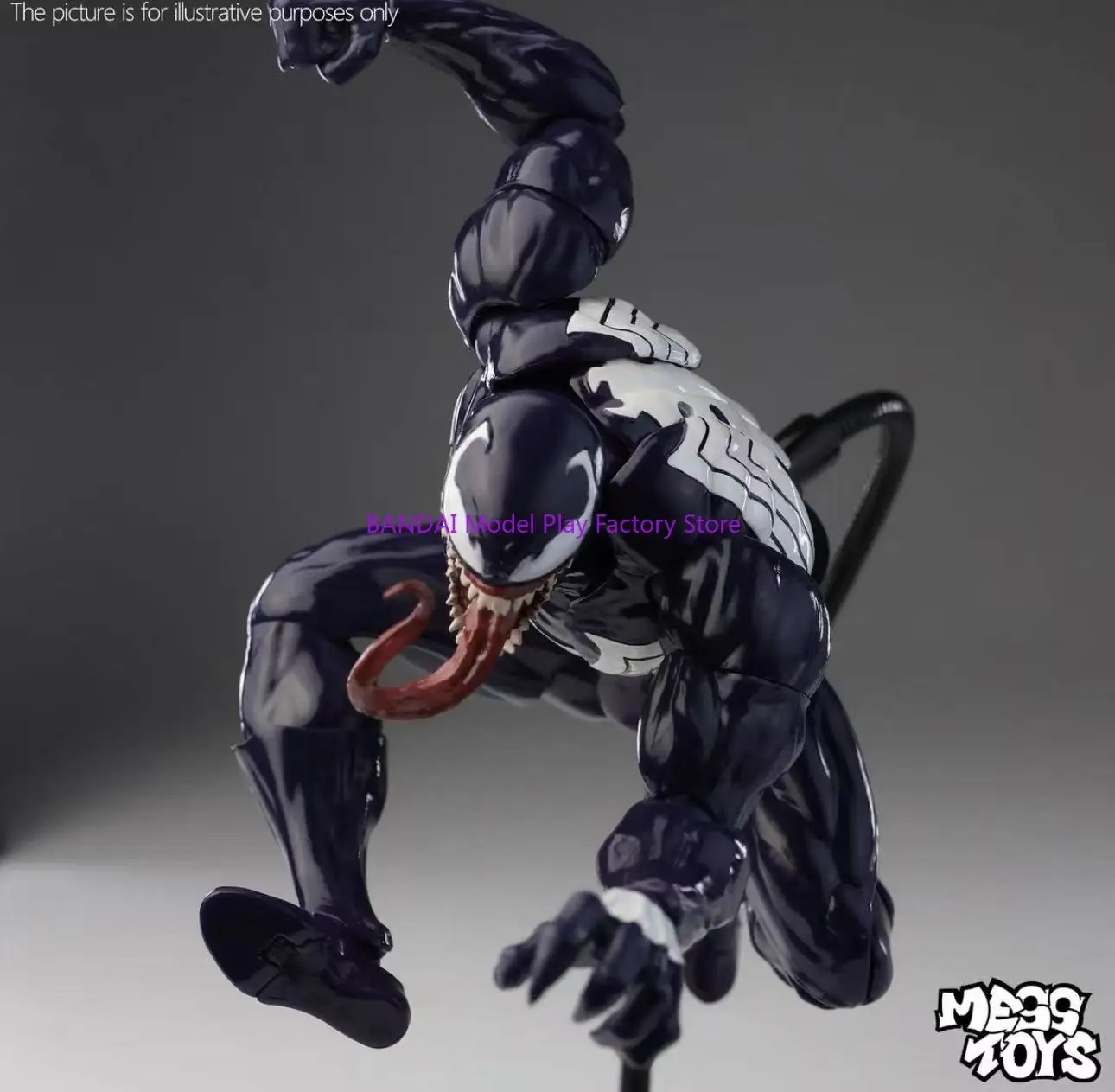 NEW Mess Toys Venom Spider Man Lethal Neighbor Symbiotic Black Suit Messtoys Spiderman Anime Action Figure Model Doll Gifts Toys