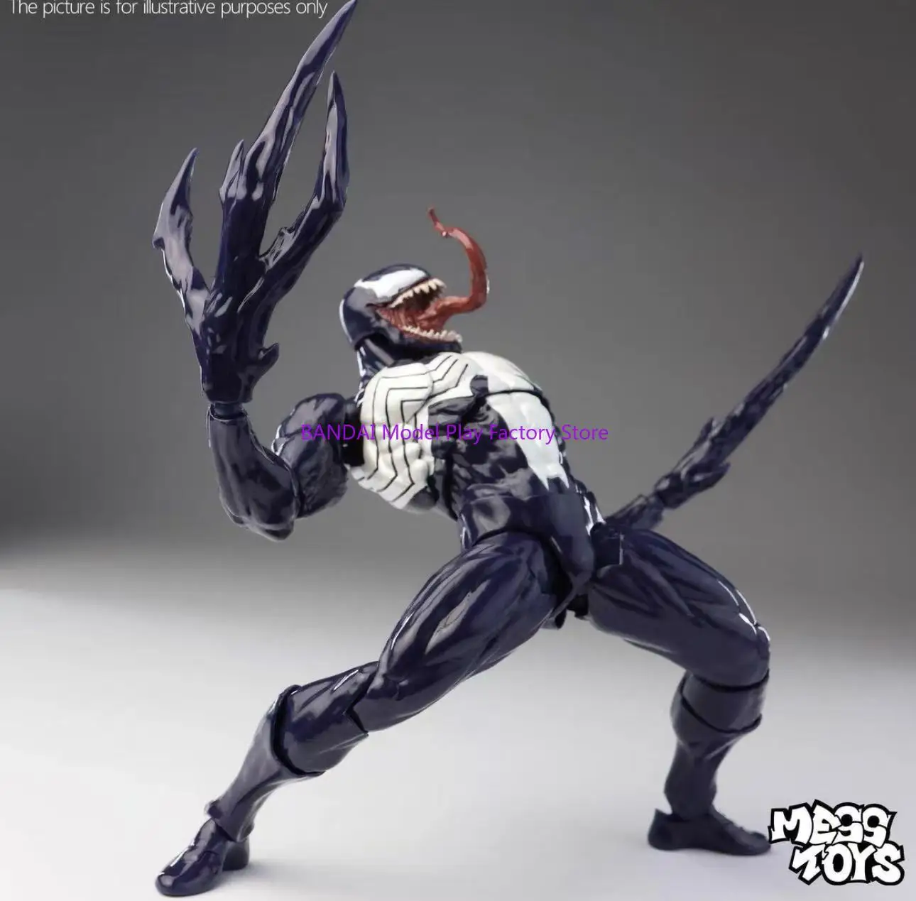 NEW Mess Toys Venom Spider Man Lethal Neighbor Symbiotic Black Suit Messtoys Spiderman Anime Action Figure Model Doll Gifts Toys