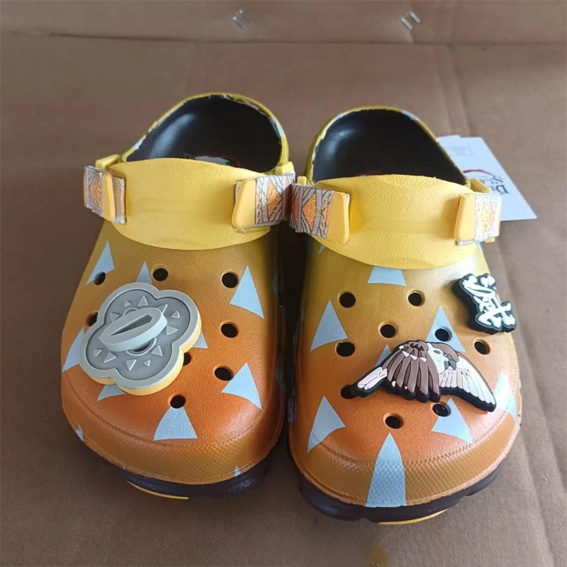 Cartoon Cave Shoes Anime Demon Slayer Slippers Outdoor Travel Beach Sandals Summer Men Non-Slip Home Shoes Slipper Gift