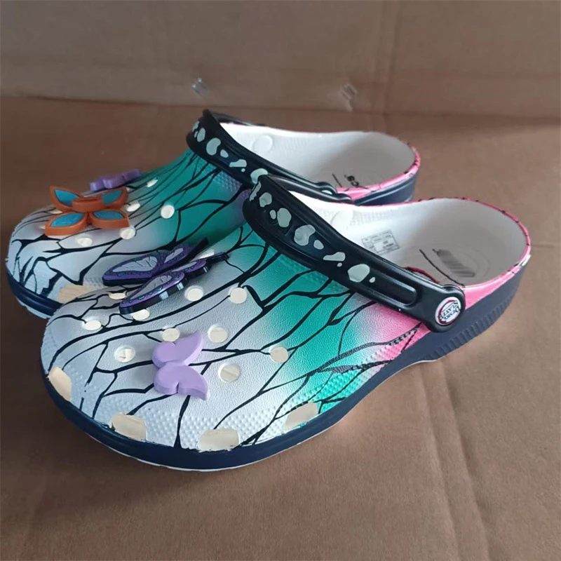 Cartoon Cave Shoes Anime Demon Slayer Slippers Outdoor Travel Beach Sandals Summer Men Non-Slip Home Shoes Slipper Gift