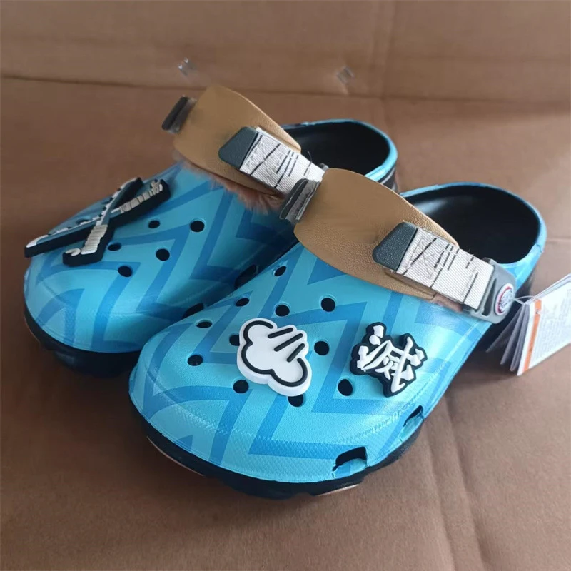 Cartoon Cave Shoes Anime Demon Slayer Slippers Outdoor Travel Beach Sandals Summer Men Non-Slip Home Shoes Slipper Gift