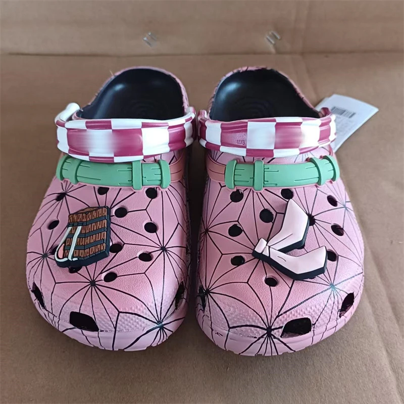 Cartoon Cave Shoes Anime Demon Slayer Slippers Outdoor Travel Beach Sandals Summer Men Non-Slip Home Shoes Slipper Gift