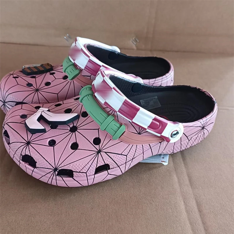 Cartoon Cave Shoes Anime Demon Slayer Slippers Outdoor Travel Beach Sandals Summer Men Non-Slip Home Shoes Slipper Gift