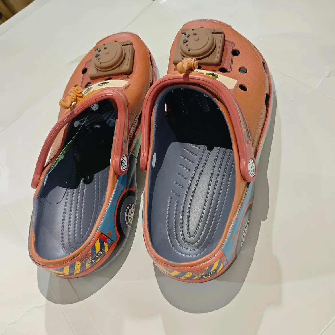 New Summer Cartoon Cars Theme Mater Clogs Non‑Slip Lightweight Eva Beach Slippers Breathable Outdoor Sandals Gift For Adults