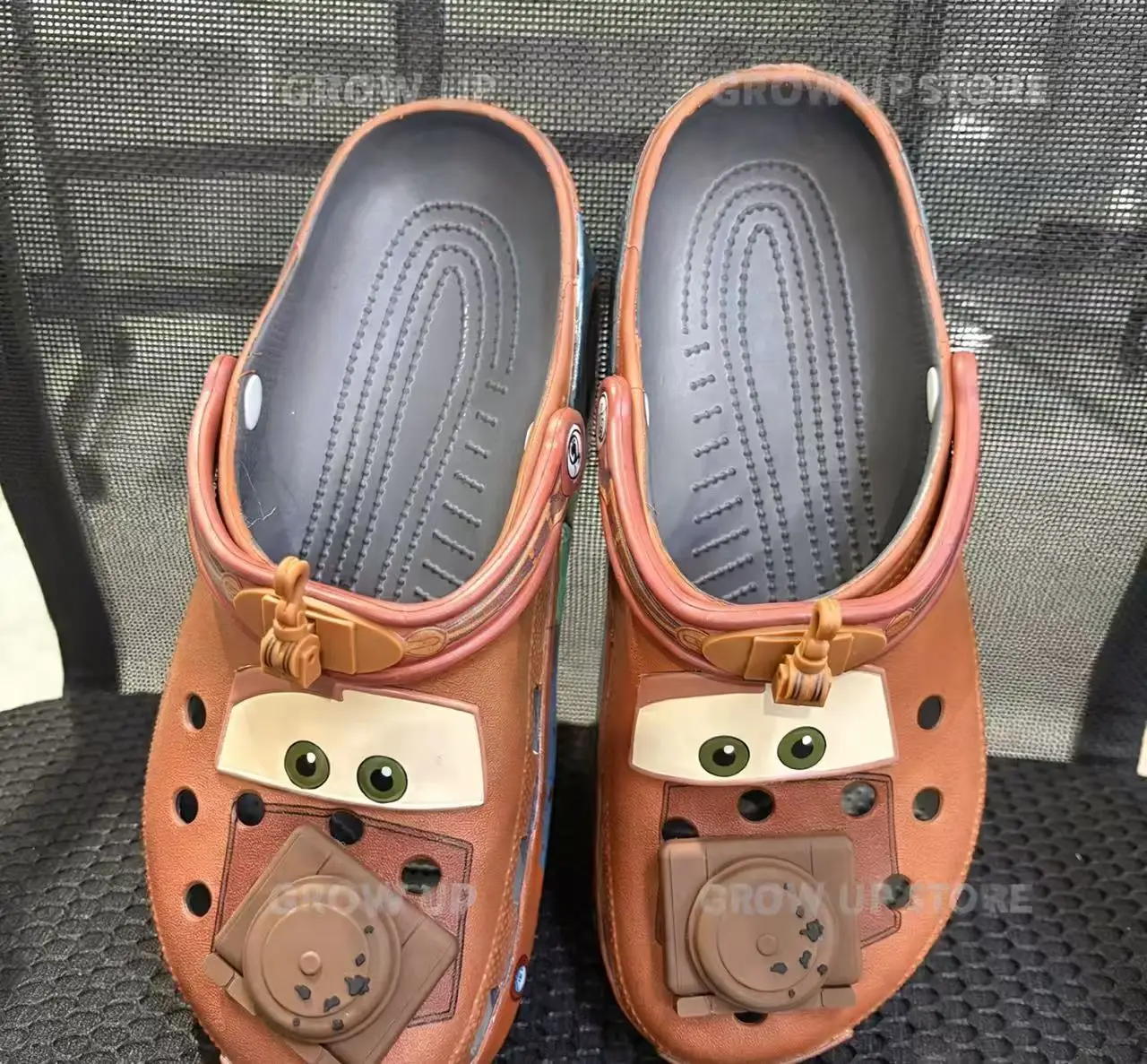 New Summer Cartoon Cars Theme Mater Clogs Non‑Slip Lightweight Eva Beach Slippers Breathable Outdoor Sandals Gift For Adults