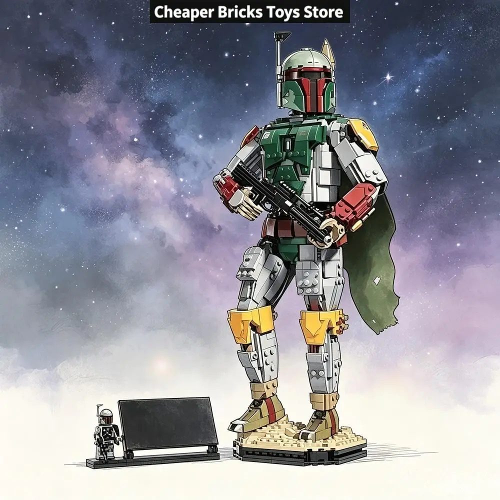 Cheaper Handmade Ranger Figure Building Blocks Creative Assembly Ornaments Decor Toy Gift for Friends Birthday 1544PCS