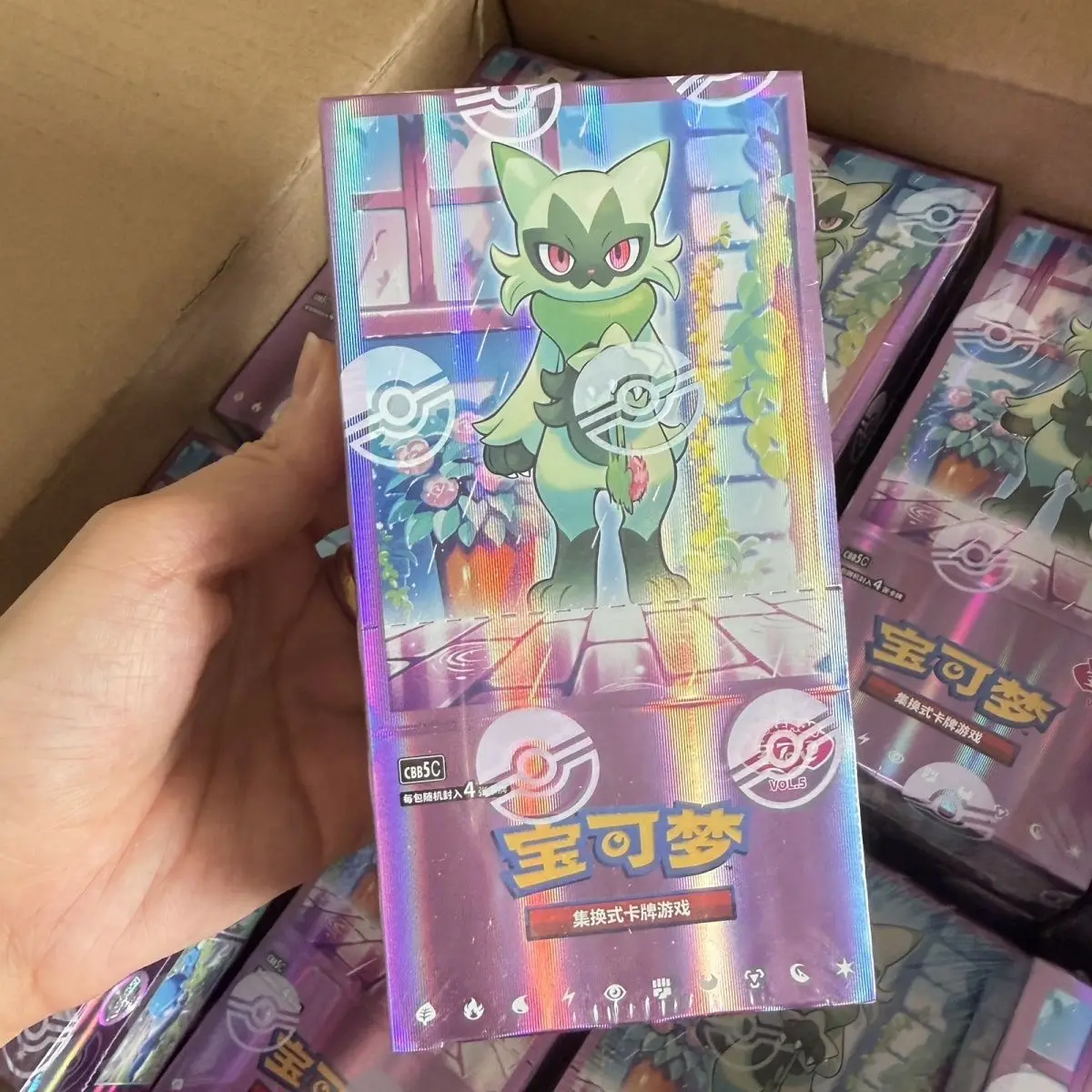 In Stock New Poke Gem Pack Vol.5 Scarlet And Violet Trading Ptcg Card Bag Box Hi Deck Ibrahimovic Collection Toy