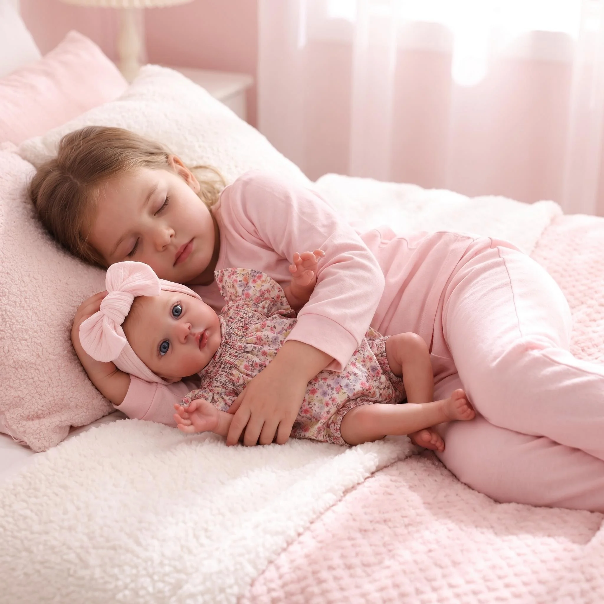 NPK Lifelike 15inch Mikki 3D Painted With Visible Veins Reborn Soft Vinyl Doll Newborn Bebe With Cloth Body
