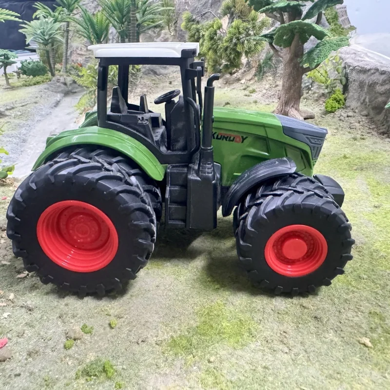 16.5 Inches/42cm Large Farm Tractor Toys With Trailer, Realistic Farm Tractor Set For Christmas Birthday Gift