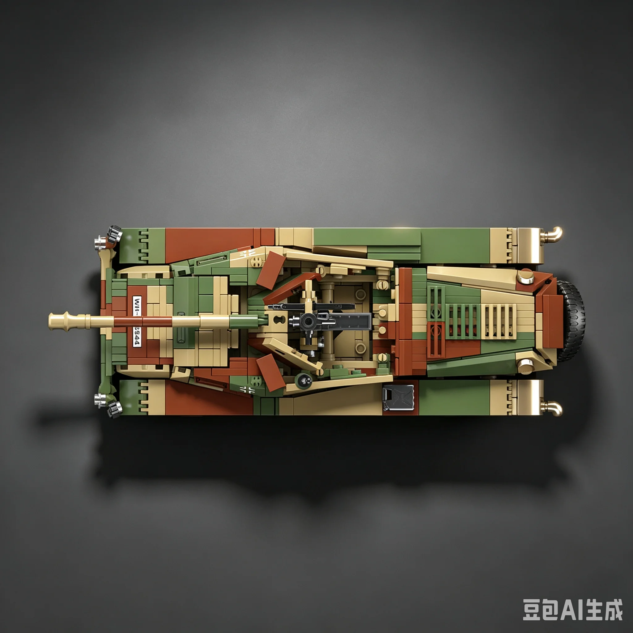Puma Sd.Kfz.234 Wheeled Armored Reconnaissance Vehicle Building Block Model Kit 8x8 Combat Vehicle Toy