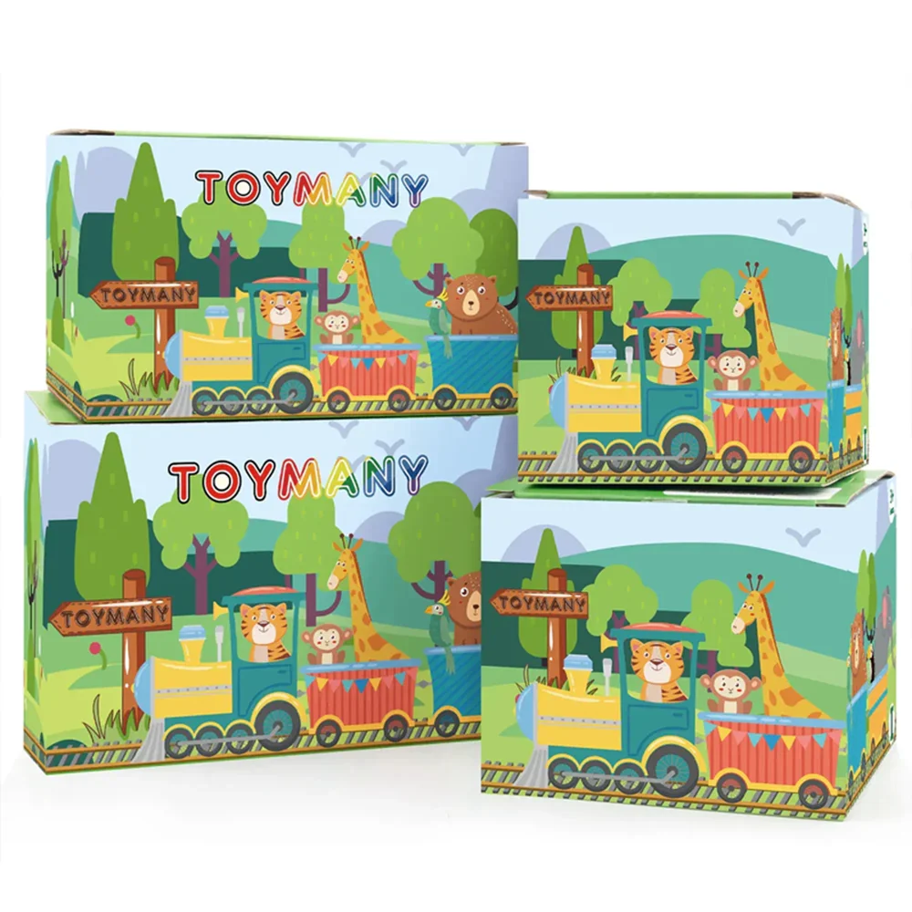 Toymany Simulation Carnivore Wildlife Animal Model Toy Mini Figures Dolls Action Figurines Toys Children Gift Cake Decoration