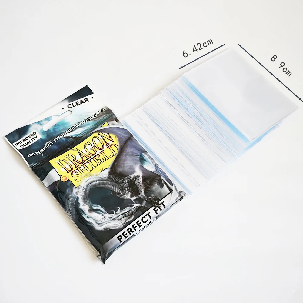 Dragon Shield Inner Sleeves Clear Standard Size 1000ct Card Protectors Individual Pack for Tabletop Games