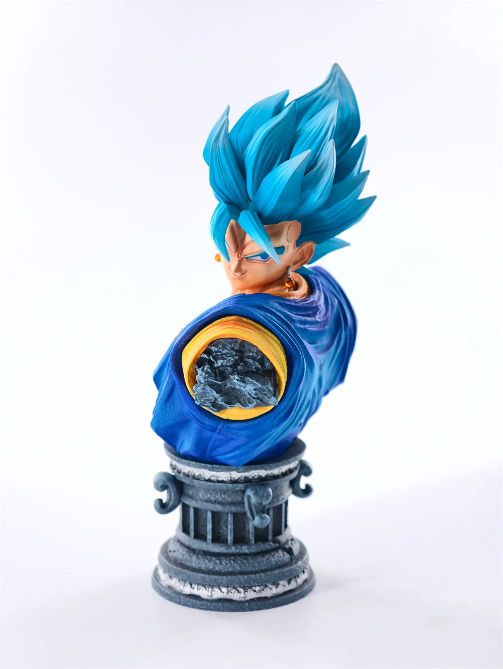JT Statue 40cm/15.75inch Dragon Ball Z Vegetto Figure 3 Heads Replace Super Saiyan Action Figures Collection Model Toys Gifts