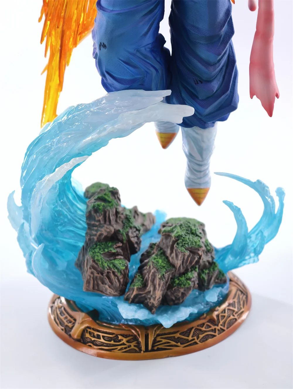 JT Statue 40cm/15.75inch Dragon Ball Z Vegetto Figure 3 Heads Replace Super Saiyan Action Figures Collection Model Toys Gifts