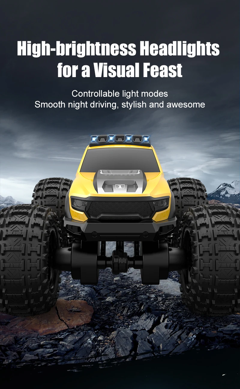 2.4G Land&Water RC Car Waterpoof 4WD Full Proportional Remote Control Off-Road Climbing Amphibious Truck Car Toys for Kids C8816